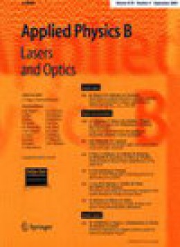 Applied Physics B-lasers And Optics